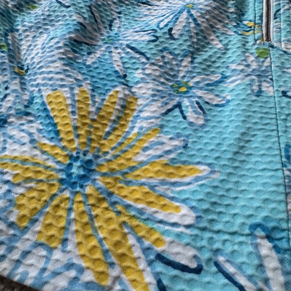 Lilly Pulitzer Daisy skirt 8 yellow blue - Picture 5 of 10